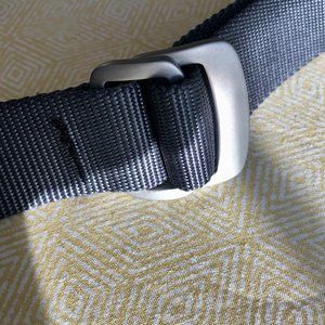Bison Designs Subtle Cinch Belt  Graphite Grey with Gunmetal Buckle